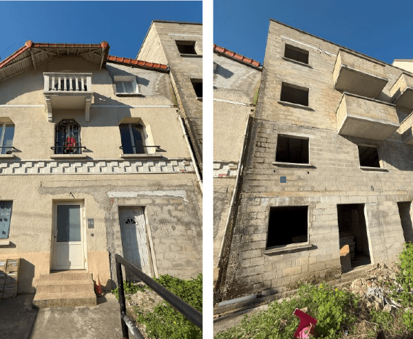 Un bâtiment d'habitation et un Immeuble en construction • Villepinte